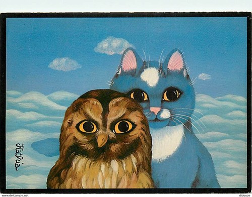 Postcard animals cats - animals,