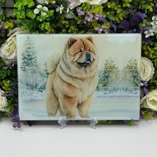 Chow Chow 8inch x 11inch Glass