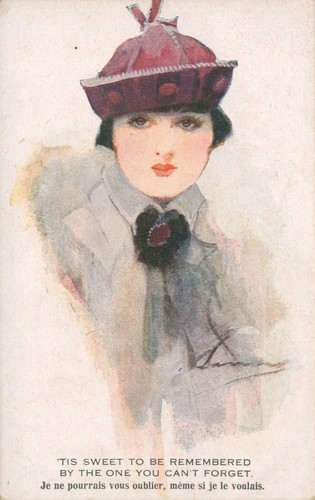 Glamour girl art vintage - art,