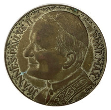 Pope John Paul II Medal Black