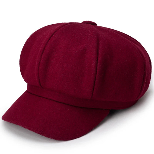 Stylish woolen beret hat - stylish,
