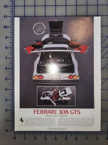 1978 ferrari 308 gts road - 308,
