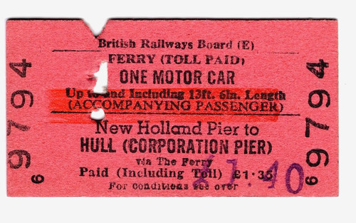 Railway ferry ticket - railway,