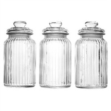 Vintage airtight glass jars - airtight,