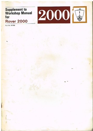 Rover series 2000sc - p6, 2
