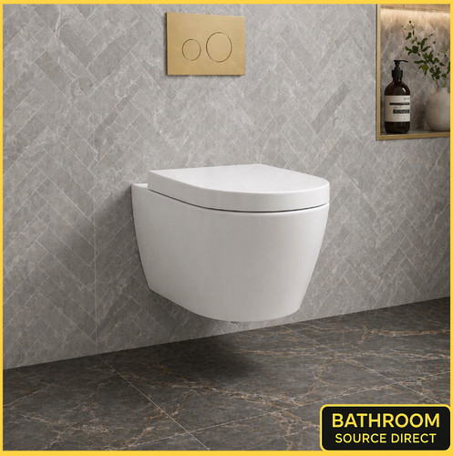 Rimless wall hung - hung, &