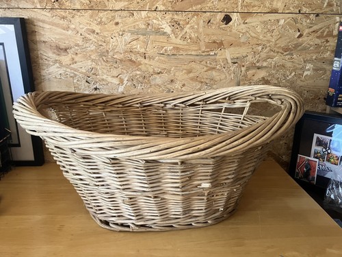 Large rustic wicker storage - large,