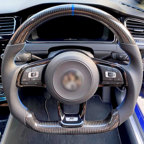 Carbon fibre steering wheel - carbon,