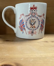 Cath Kidston Platinum Jubilee Queen Elizabeth Corgi Cup Mug Made in England