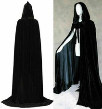 Adult Velvet Hooded Robe Cloak