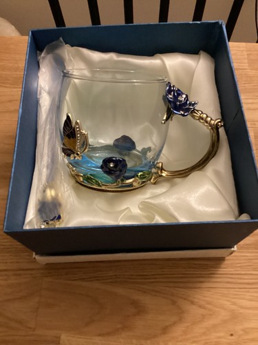 Glass flower tea cup coffee - flower,