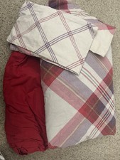 King Size Tartan Duvet Set And Matching Sheet