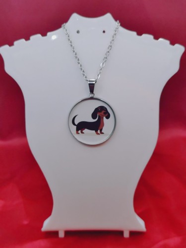 Dachshund necklace stainless - dachshund,