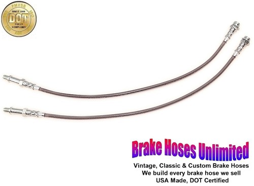 Front stainless brake hoses - front,