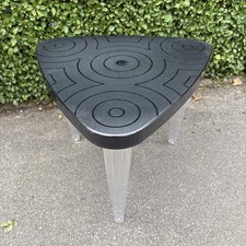 Vintage IKEA PS Bolso Black Perspex Coffee Side Occasional Table Maria Vinka