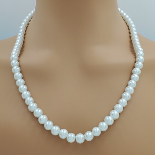 Long pearl necklace - long,
