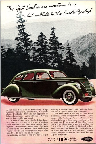 Print 1936 1937 lincoln - ad,