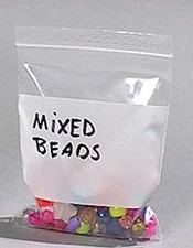 100 4 x 6 Zip Lock Bags with White Block Jewelry Clear Poly Plastic 2 MIL 4"x6"