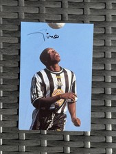 Tino Asprilla Signed Postcard