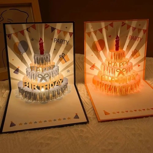 Pop birthday card with - pop-up,