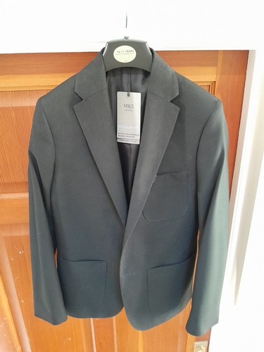 Boys black blazer age - m&s,
