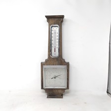 Vintage Shortland SB Wooden Banjo Barometer 