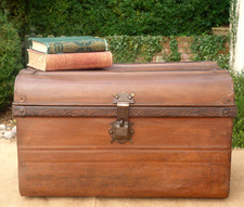 Chest tin trunk storage box