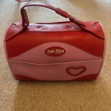 Pet Flys Leather Pet Carrier Retro Kitsch Dog/cat Great Condition