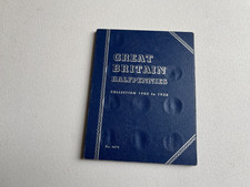 GB Whitman Folder 9679 Halfpennies Collection 1902 to 1936 Part Complete