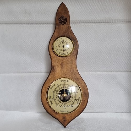Vintage baromaster oak wooden - baromaster,
