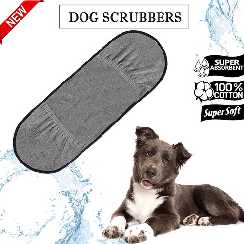 Dog scrubber towel cleaning - towel,