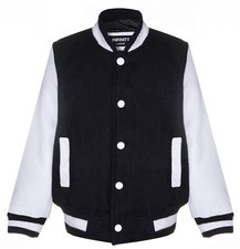 Kids varsity black white - &,