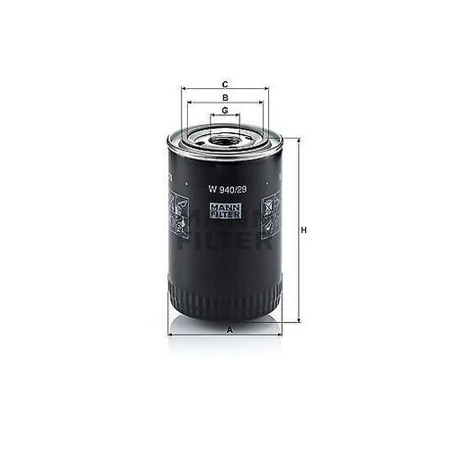 Mann filter 940 oil - mann-filter, w
