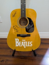 Beatles Signed Guitar Acoustic