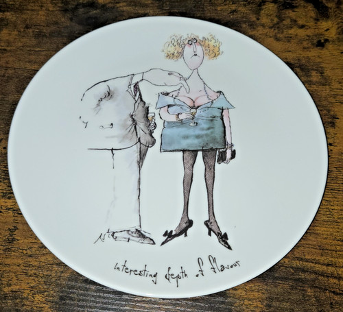 Rare ronald searle round wine - searle,