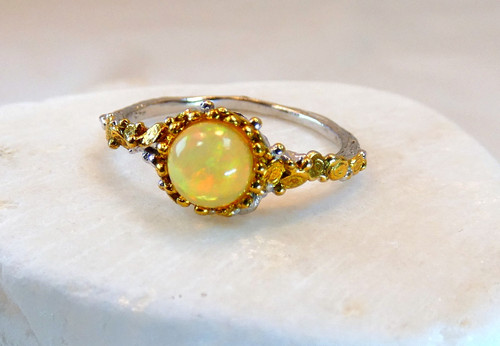Natural opal sterling silver - opal,