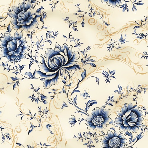 Delft tile stickers - delft, blue