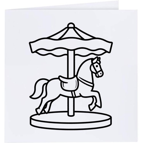 Carousel horse greeting - horse', /