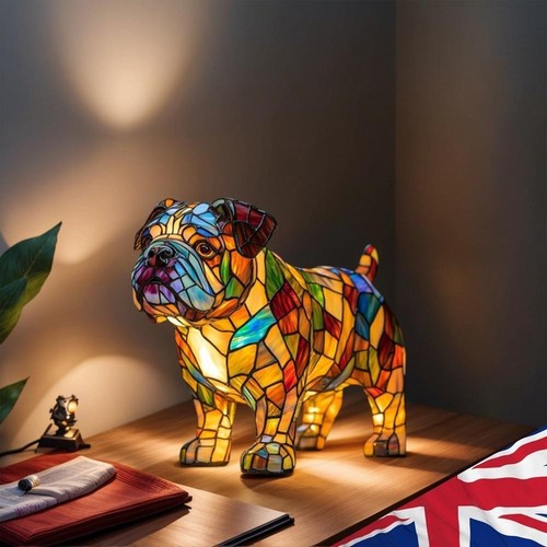 Dog lamp series - dog, night