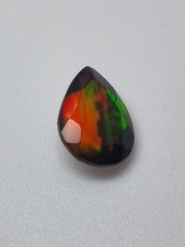 Natural Ethiopian black opal 1.8 cts 8x11x4mm