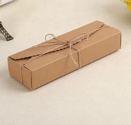 100x kraft favour box - favour, slice