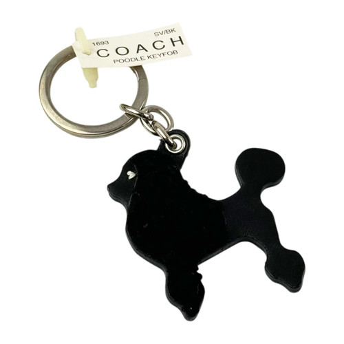 Coach black poodle key - poodle,