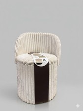 Ottoman Storage Stool Ribbed