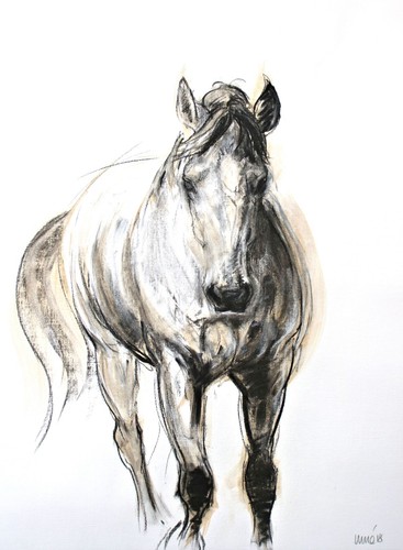Contemporary equestrian art - equestrian,