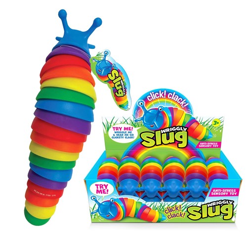 Rainbow fidget slug - slug, toys