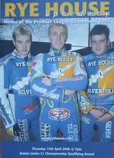 RYE HOUSE SPEEDWAY PROGRAMME