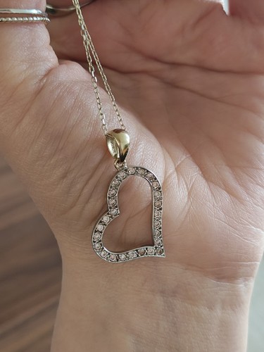 Vintage 14ct gold heart - gold,