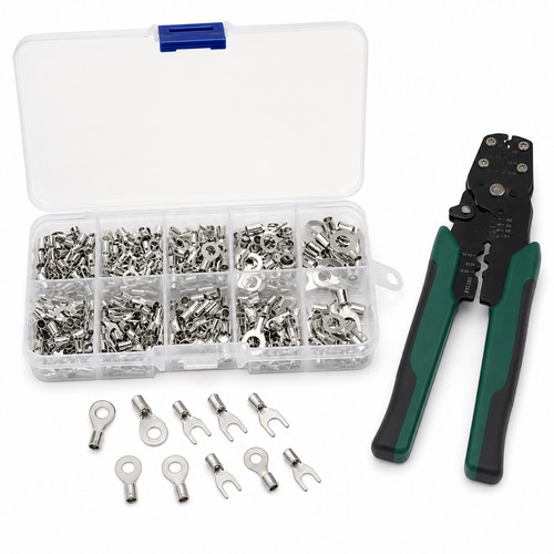 320pcs copper ring - fork, crimp