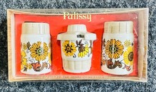 Vintage 1970's Palissy (Royal Worcester) Sunflowers Cruet Set BOXED