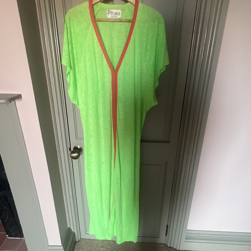 Pitusa maxi green kaftan dress - maxi,